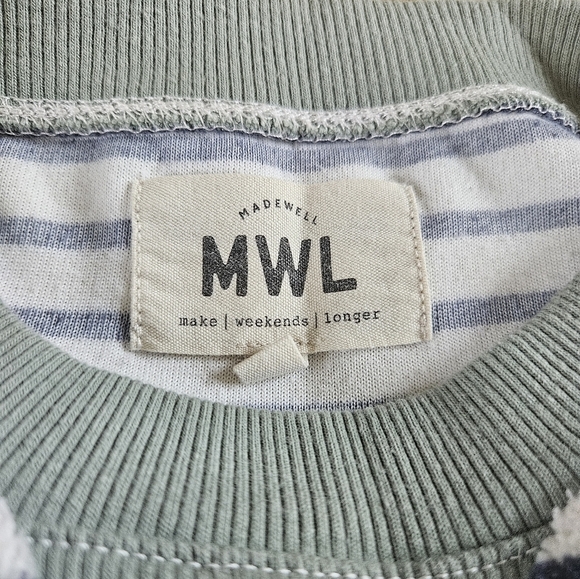Madewell MWL Velour Crewneck Sweatshirt - Picture 6 of 7